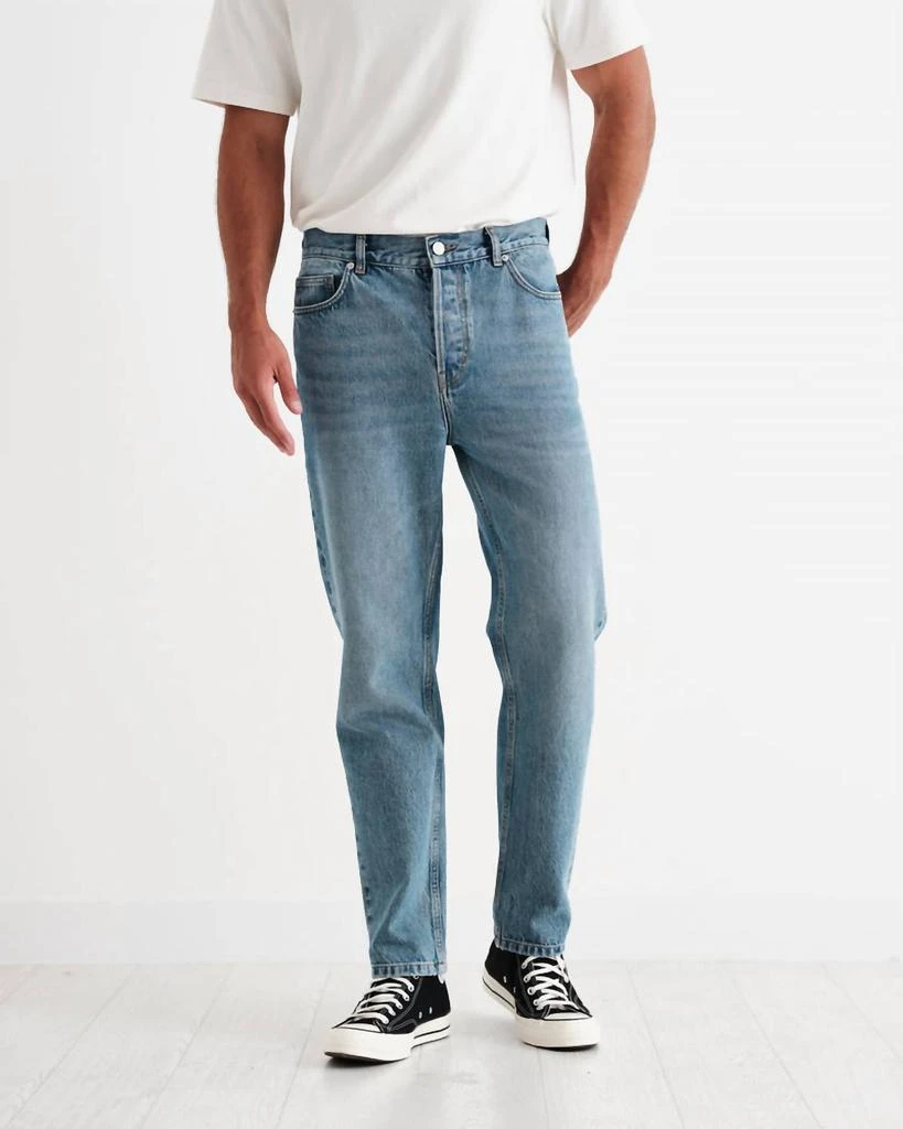 Wax London Men's Slim Fit Jeans In Mid Blue Wash 2