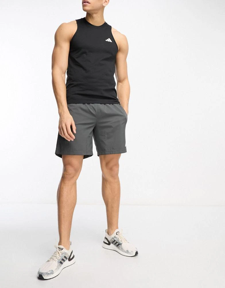 Adidas adidas Training Essential logo vest in black 3
