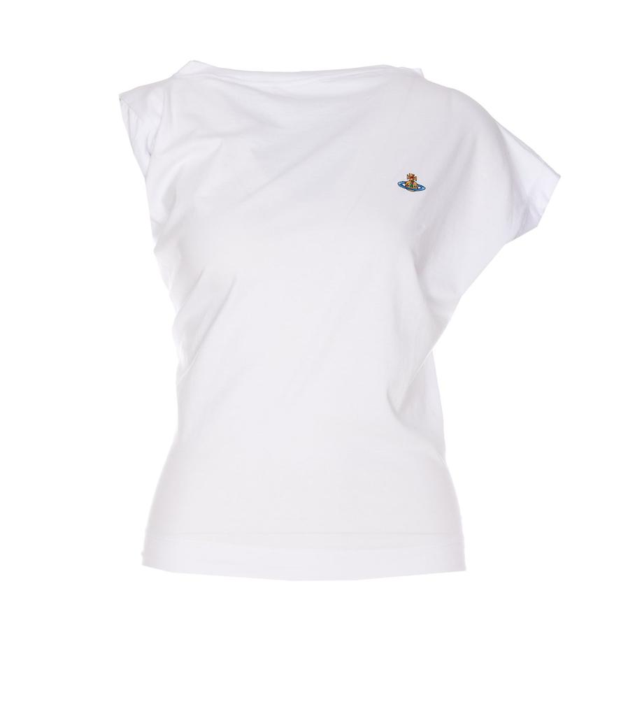 Vivienne Westwood Vivienne Westwood Orb Embroidered One-Shoulder Top