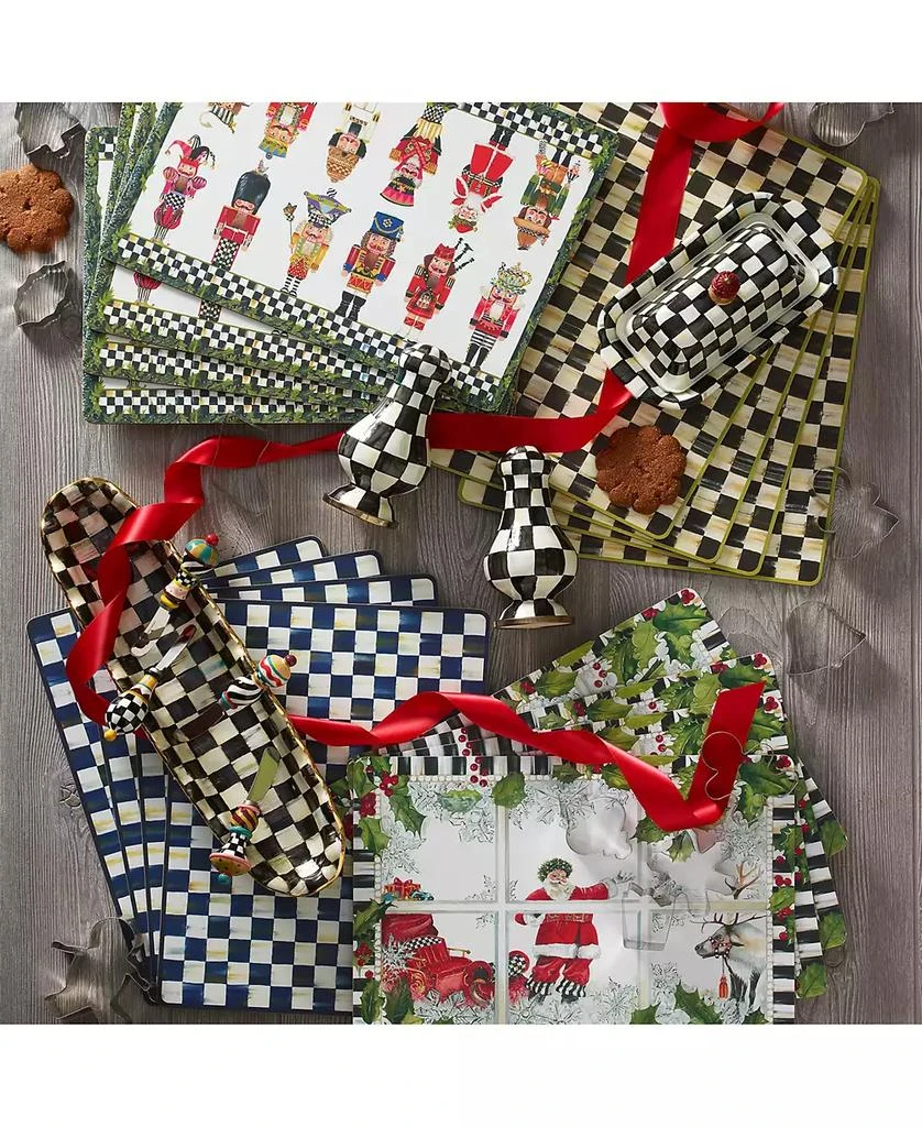 MacKenzie-Childs Courtly Check Cork-Backed Placemats, Set of 4 4