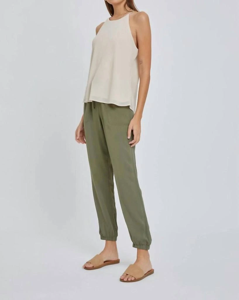 be cool Drawstring Joggers In Olive 2