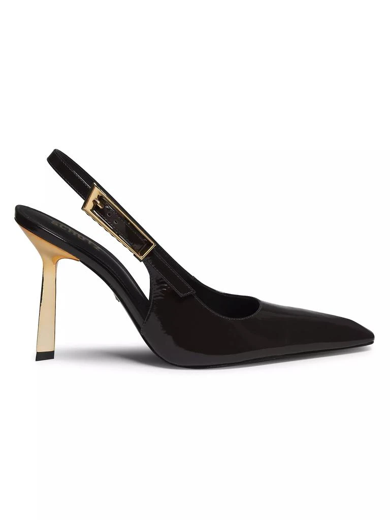 Schutz Ciara 100MM Patent Leather Slingback Pumps 1