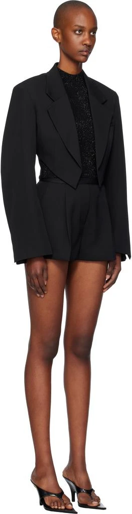 Alexander Wang Black Cropped Tuxedo-Style Blazer 2