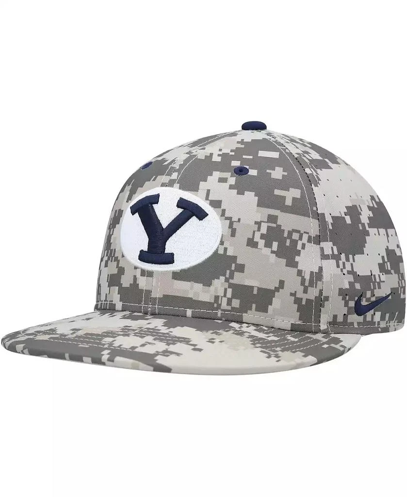 NIKE Men's Camo BYU Cougars Aero True Baseball Performance Fitted Hat 1