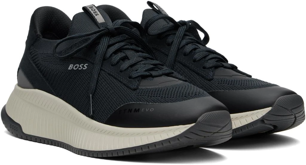 Hugo Boss Navy TTNM Evo Knitted Sneakers 4