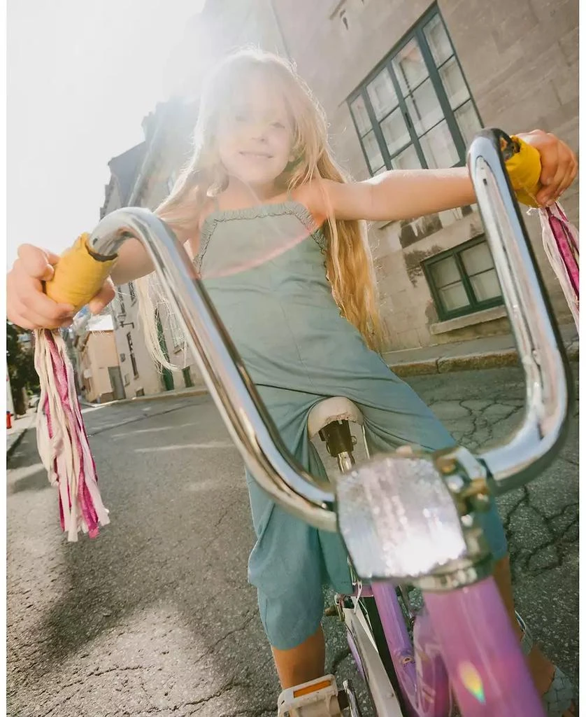 Deux par Deux Toddler Girls Light Blue Chambray Jumpsuit - Toddler|Child 4