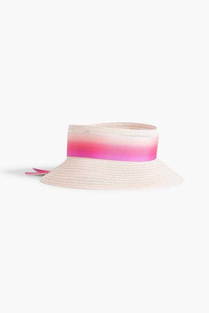 Eugenia Kim Kayla grosgrain-trimmed hemp-blend visor