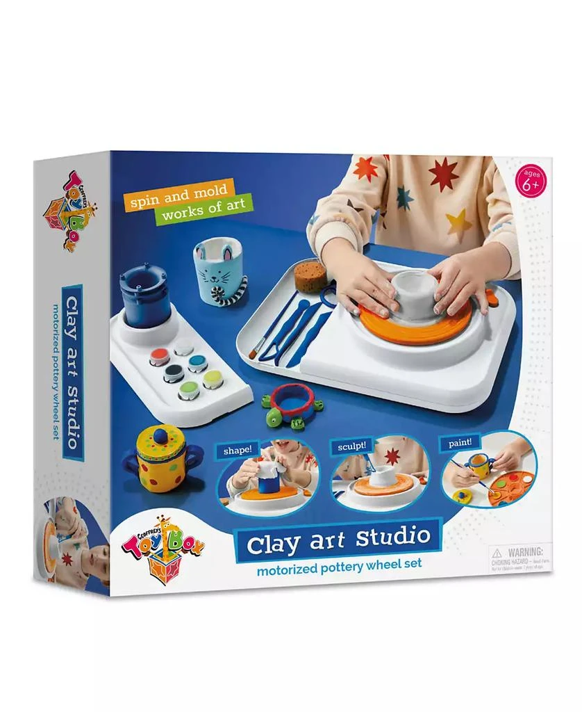 Geoffrey's Toy Box Motorized Pottery Wheel Clay Art Studio Set 8