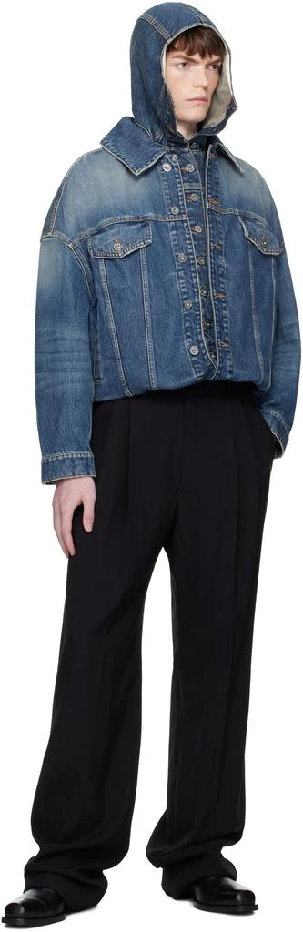 Jean Paul Gaultier Blue 
The Double
 Denim Jacket 4