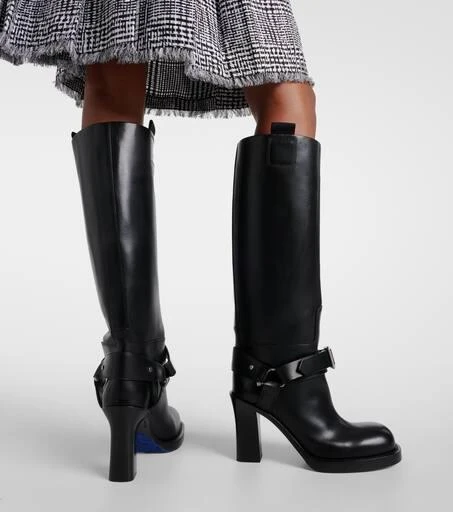 Burberry Stirrup leather knee-high boots 4