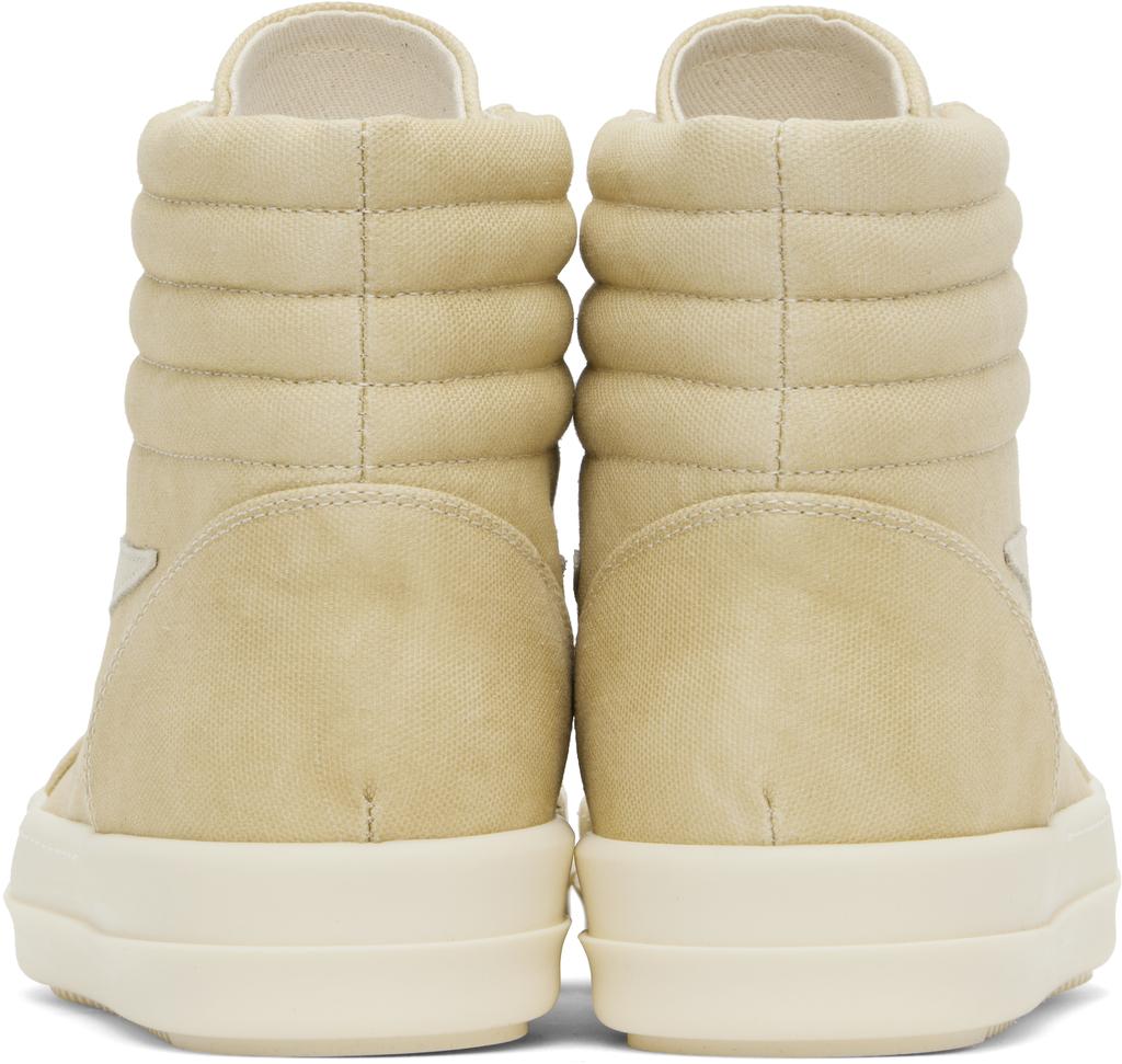 Rick Owens Beige Hollywood Vintage High Sneakers IT-42