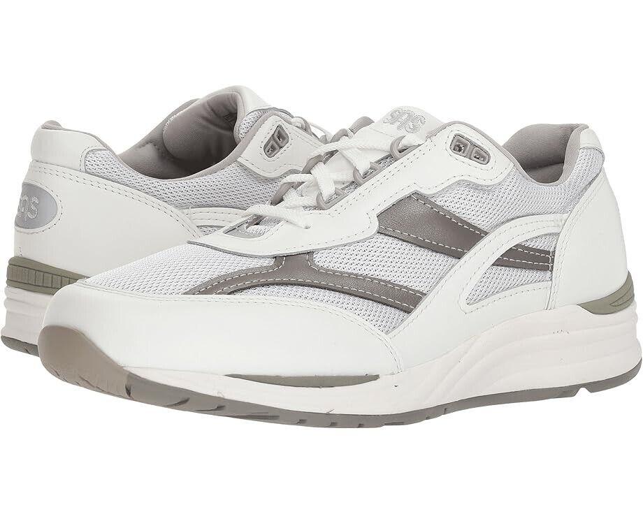 SAS Journey Sneakers Men's 9.5 White Gray Lace Up Comfort Athletic Shoes ZPO181