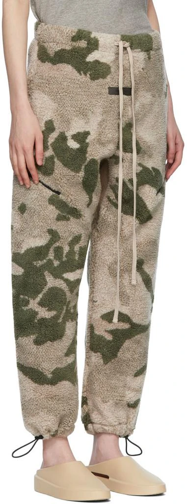 Essentials Khaki Polyester Lounge Pants 2