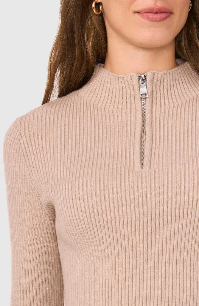 Halogen Rib Quarter Zip Sweater 3