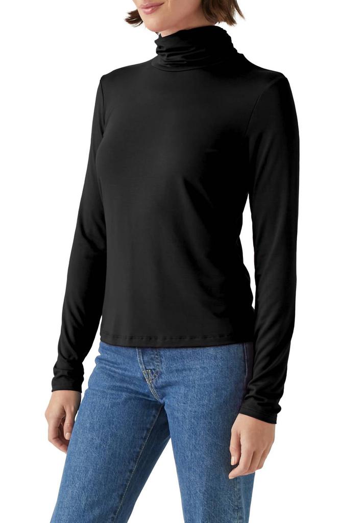 Michael Stars Michael Stars - Clara Ruched Neck Turtleneck Top