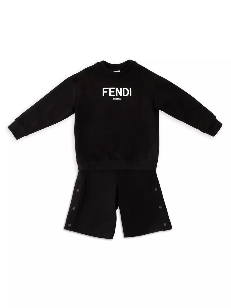 Fendi Little Girl's & Girl's Cotton Logo Sweatshirt 2