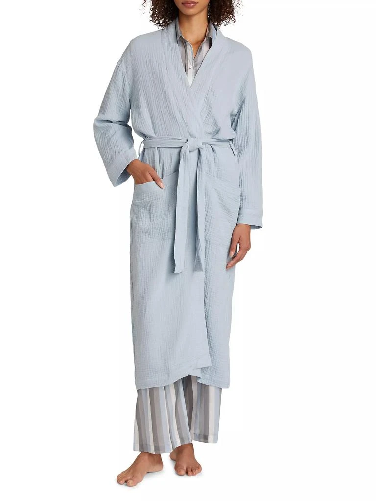 Pour Les Femmes Angel Cotton Gauze Long Robe 3