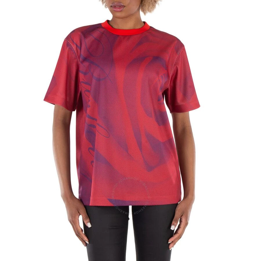Burberry Rose Graphic And Logo Print T-Shirt 1