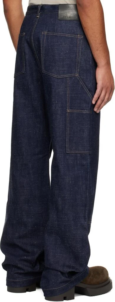 Rick Owens Indigo Concordians Strobe Double Knee Jeans 3