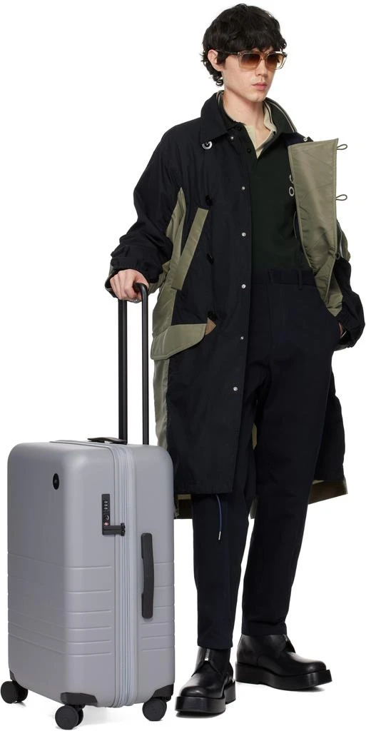 Monos Gray Expandable Check-In Medium Suitcase 5