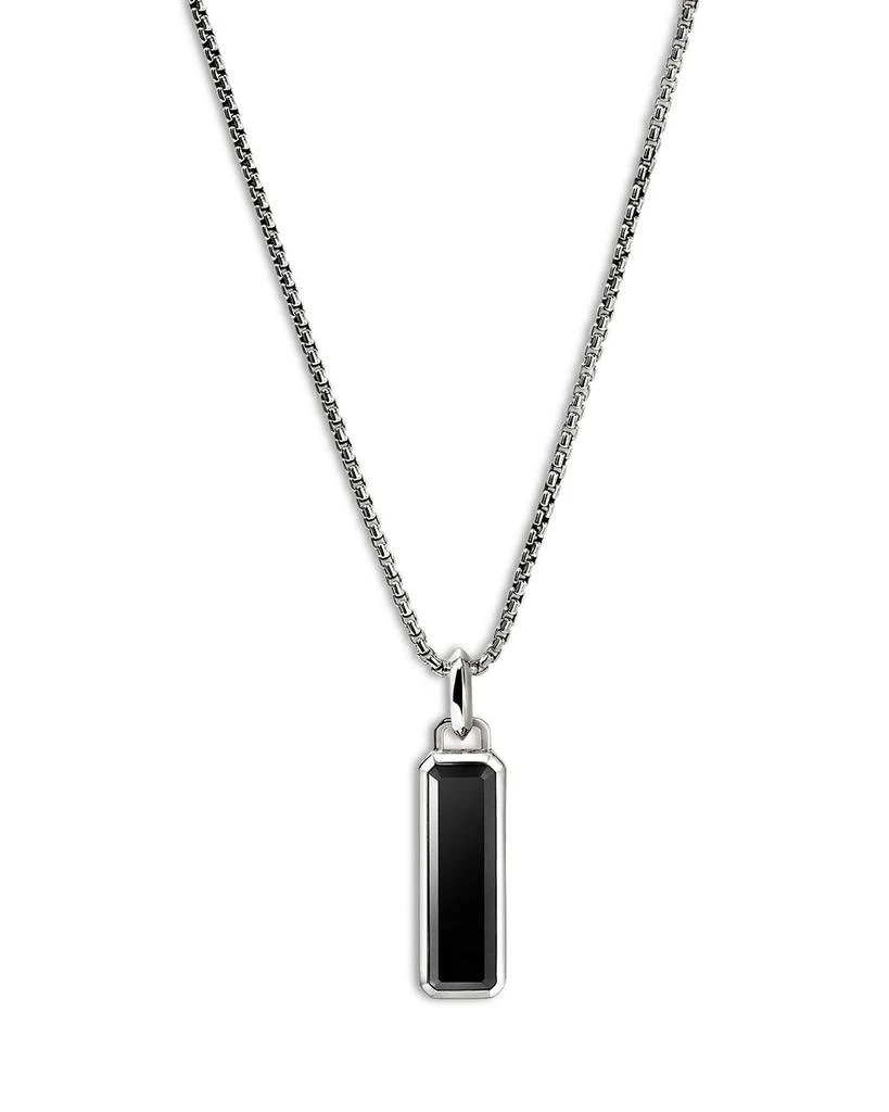 John Hardy Men
s Sterling Silver Modern Talisman Onyx Pendant Necklace, 22" 1