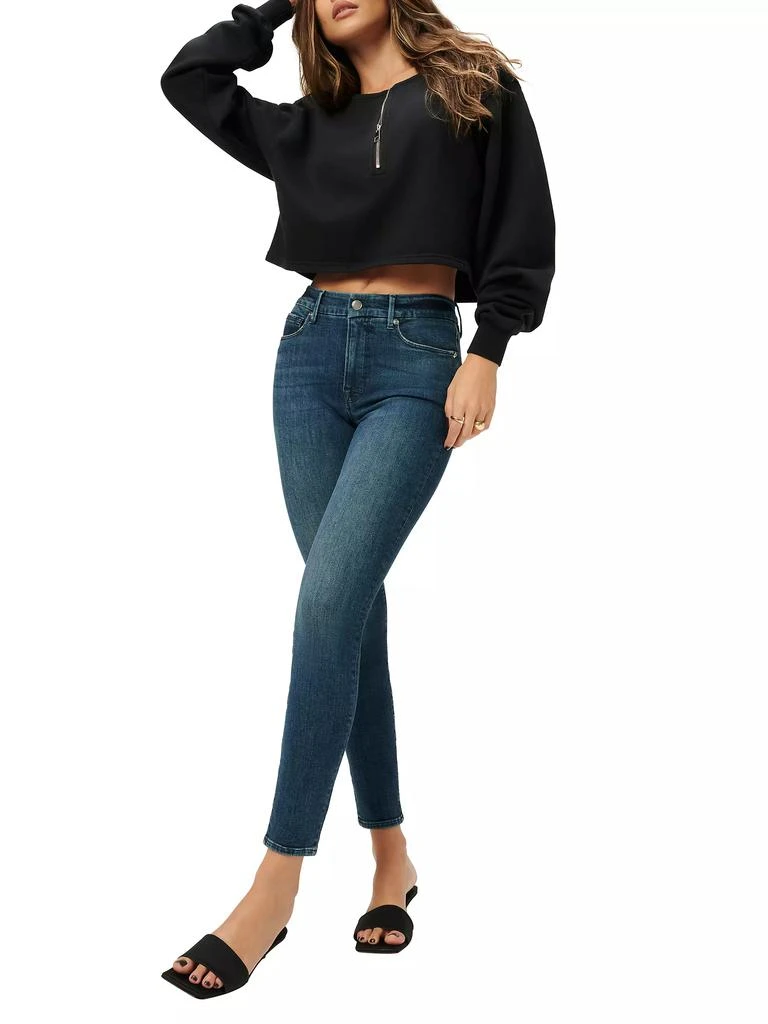 Good American Good Legs Stretch Skinny Crop Jeans 2