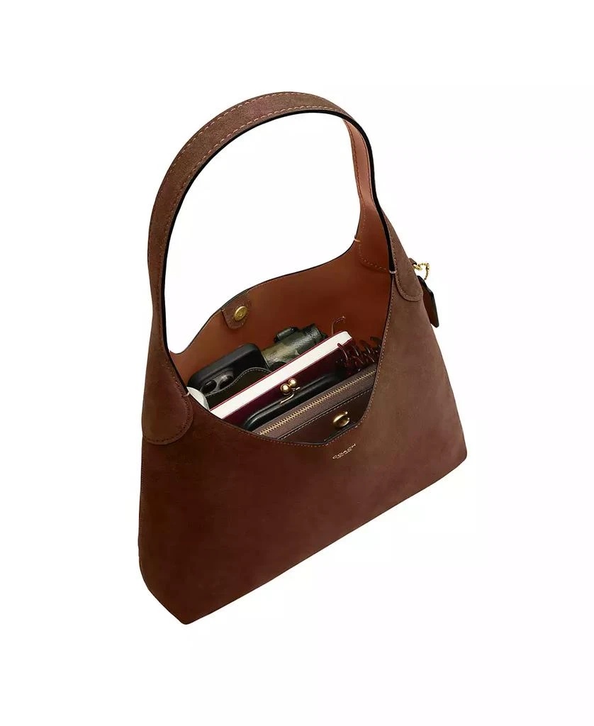 Coach Brooklyn Large Suede Shoulder Bag 34 4