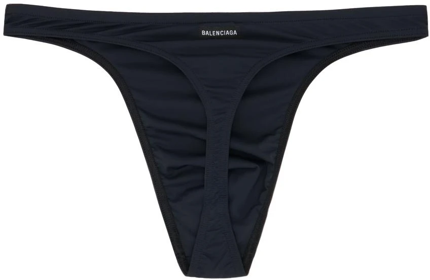 Balenciaga Black 'Balenciaga' Thong 2