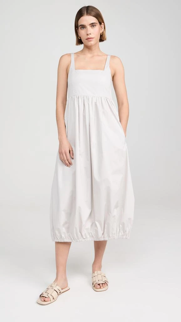 Tibi Eco Poplin Square Neck Sculpted Dress 1