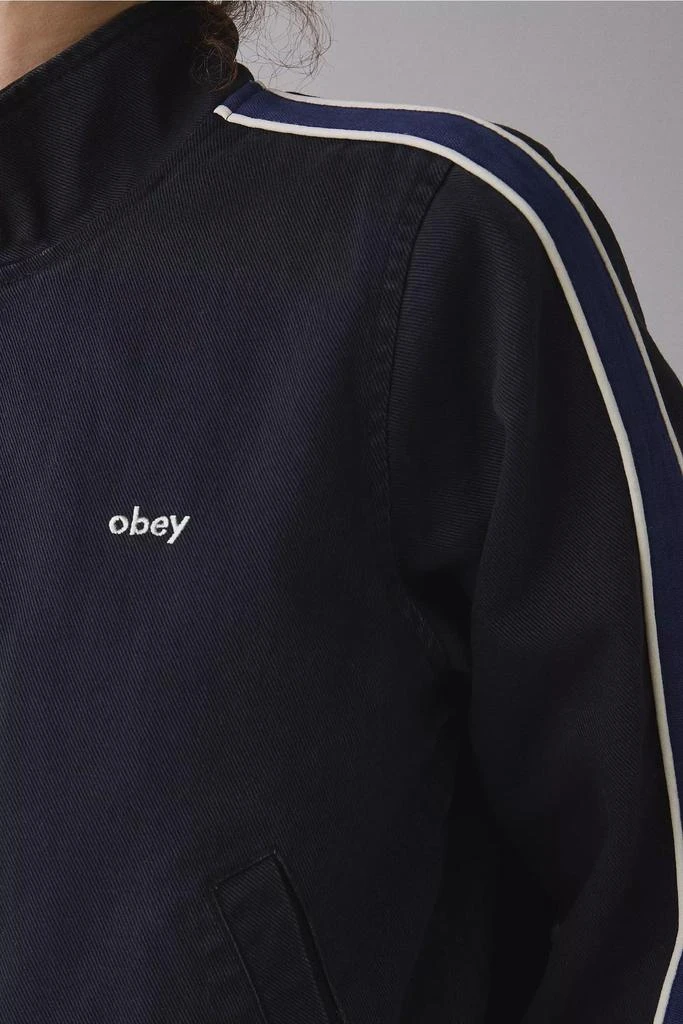 Obey OBEY Astrid Stripe Full-Zip Denim Jacket 3