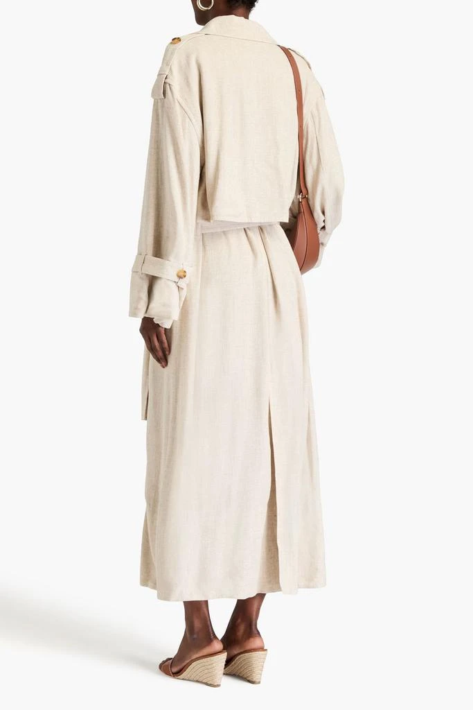 BY MALENE BIRGER Alanise slub woven trench coat 3
