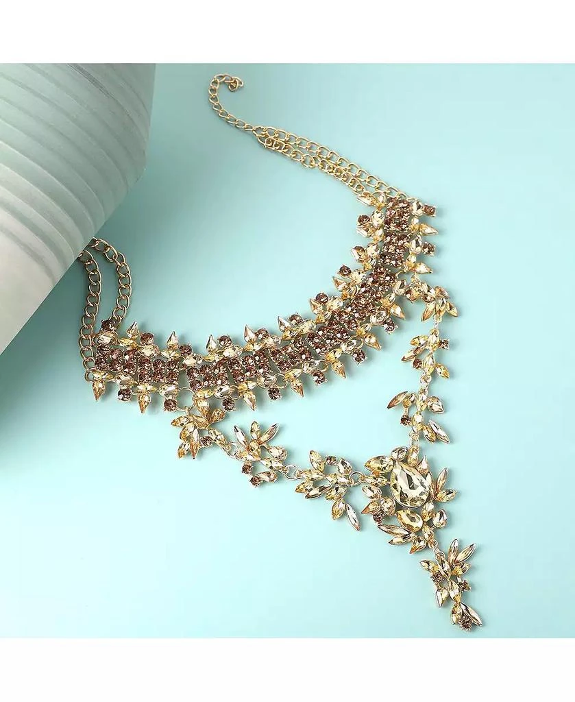 SOHI Women
s Flora Statement Necklace 3