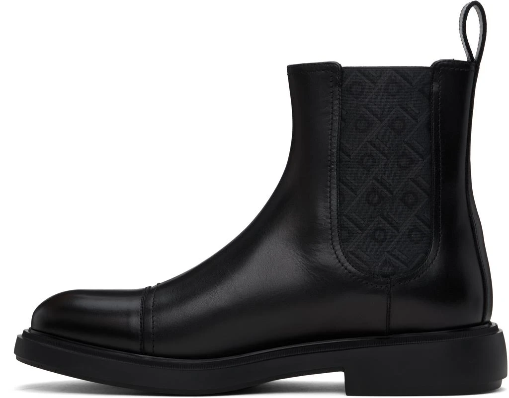 Ferragamo Black Beat Camden Chelsea Boots 3