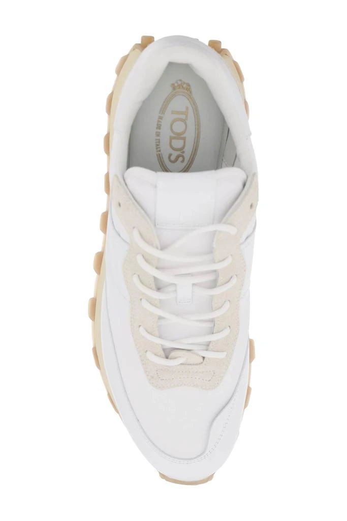Tod's leather and fabric 1t sneakers 2
