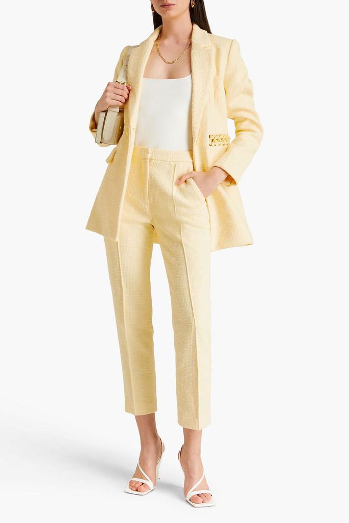 REBECCA VALLANCE Claire bouclé-tweed tapered pants