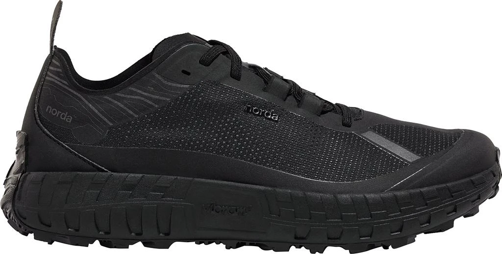 Norda 001 Stealth Black Seamless Trail Running Shoes - Women's