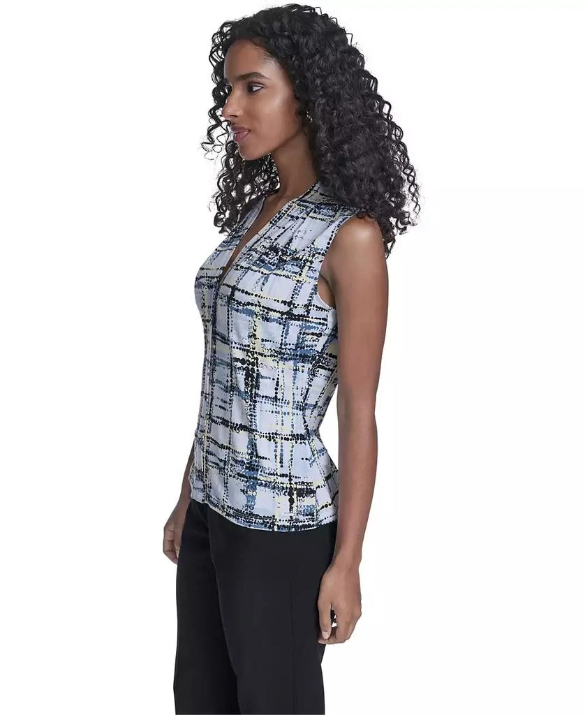 Calvin Klein Petite Printed V-Neck Sleeveless Top 3