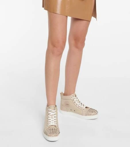 Christian Louboutin Lou Spikes canvas sneakers 4