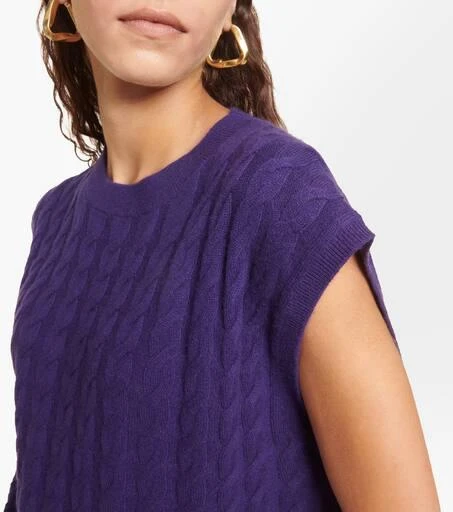 Jardin des Orangers Cable-knit cashmere vest 5