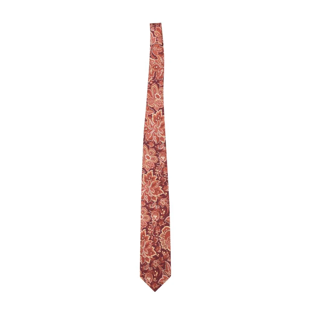 Brioni Silk Handmade Paisley Tie - Red 1