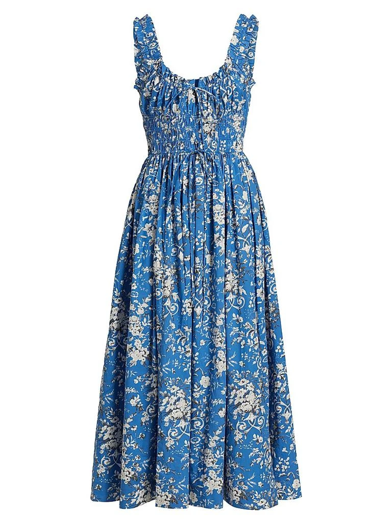 DÔEN Emmaretta Floral Cotton Cocktail Dress 1