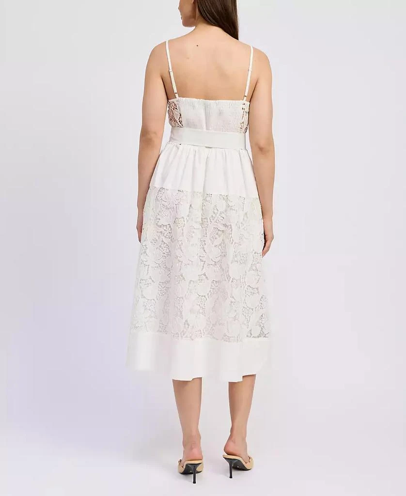 Women's Marisol Cotton Eyelet Midi Dress – On Sale Now with Up to