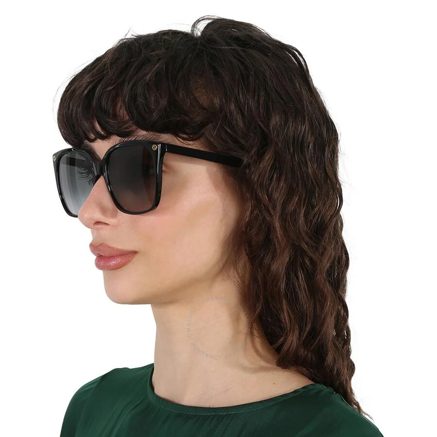 Gucci Grey Gradient Cat Eye Ladies Sunglasses GG0022S 001 57 2