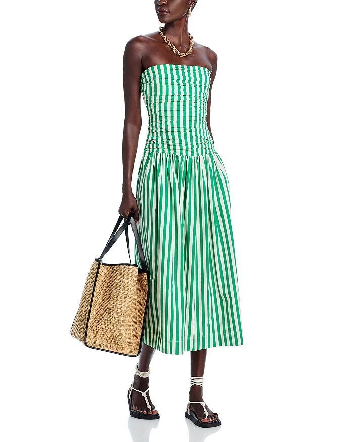 Rhode Selma Striped Drop Waist Midi Dress - Dresses & Skirts - Free  Shipping - BeyondStyle