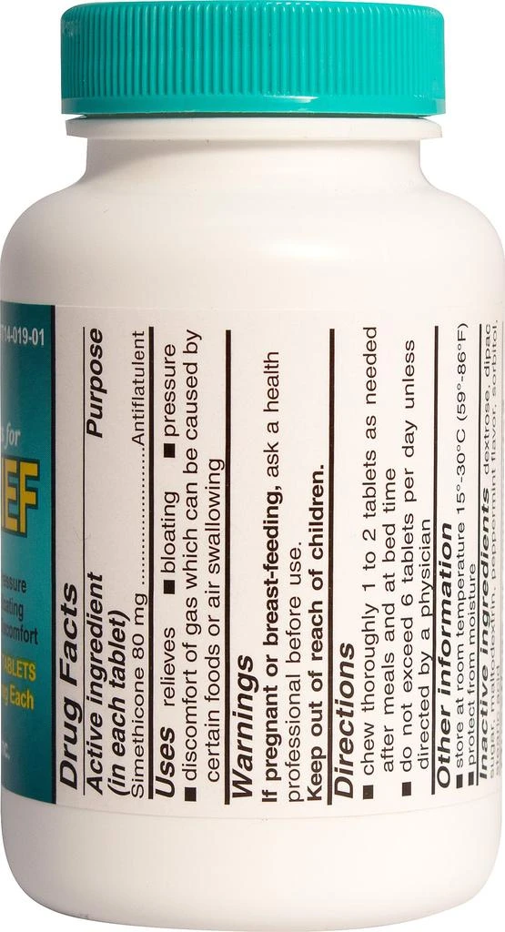Advanced Pharmaceutical Inc. Gas Relief 100 Tablets 3
