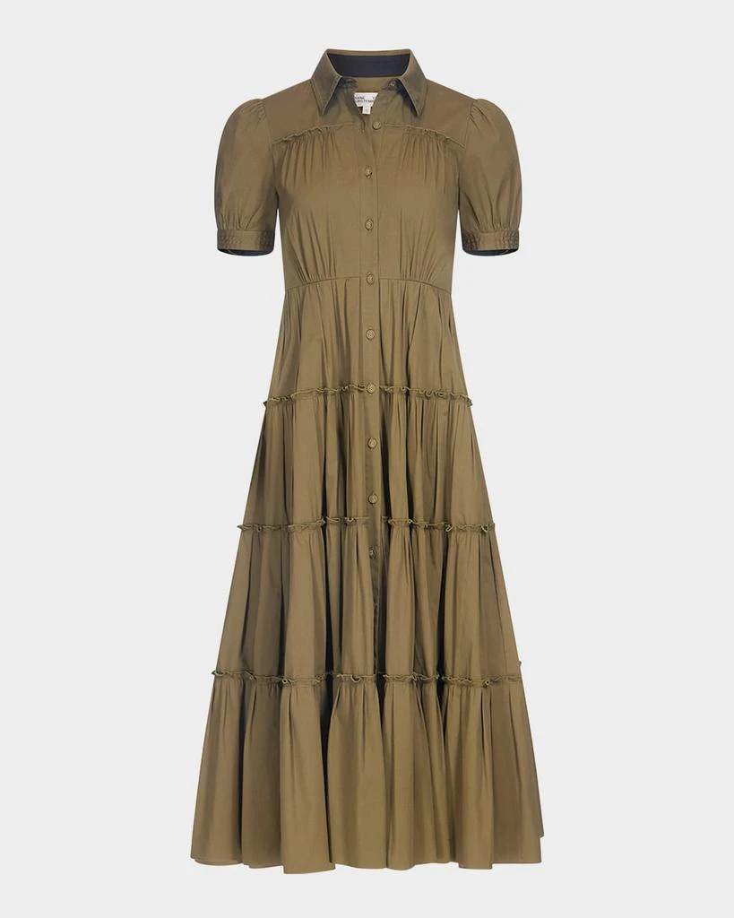 Diane von Furstenberg Queena Tiered Ruffle Midi Dress 1