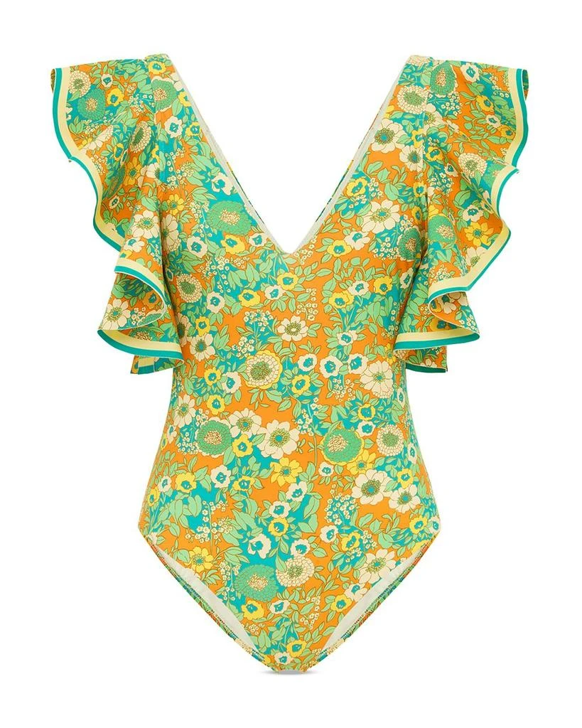 ALÉMAIS Cristina Ruffle One Piece Swimsuit 4