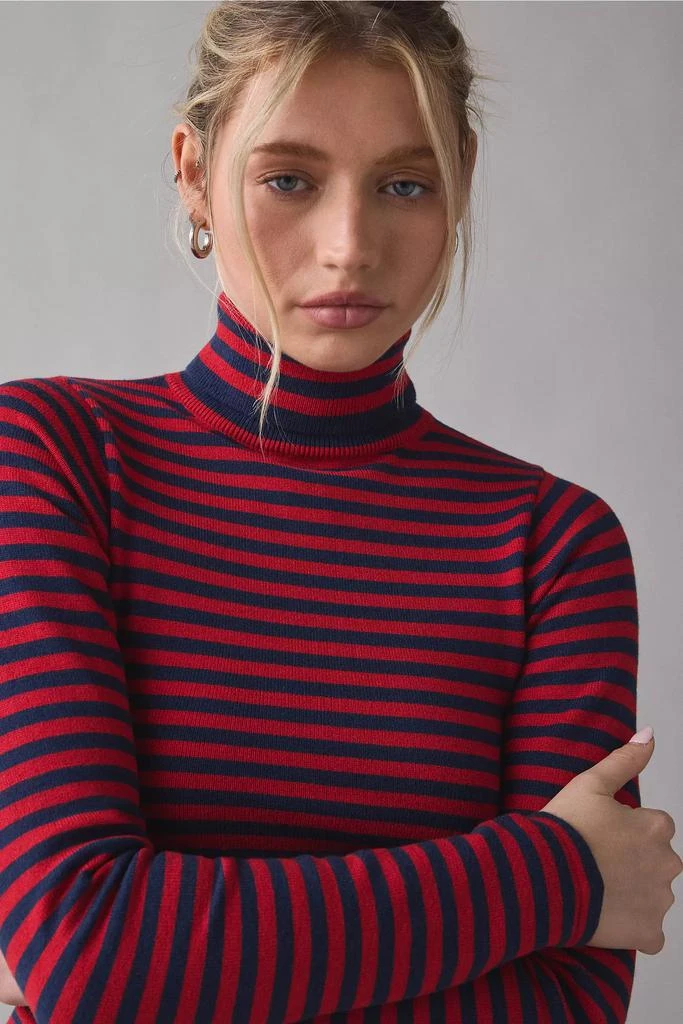 Frankies Bikinis Frankies Bikinis Milo Sunday Stripe Turtleneck Sweater 4
