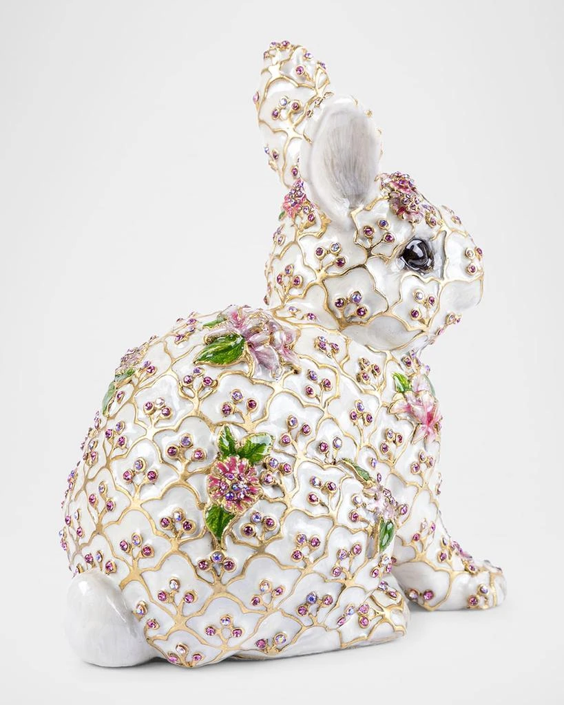 Jay Strongwater Jing Floral Rabbit Figurine 5