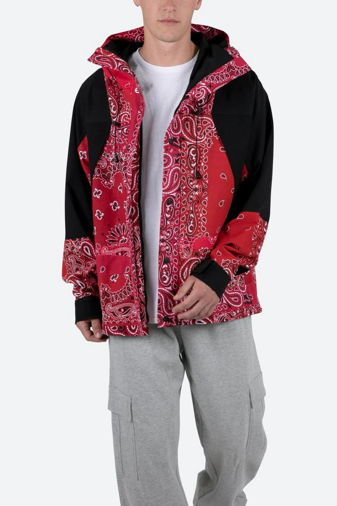 MNML Hooded Bandana Jacket - Red 6